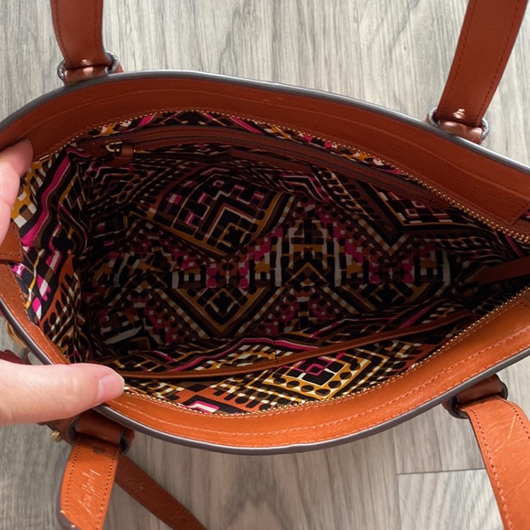 Vera Bradley Sagebrush Leather Satchel - Picture 4 of 5